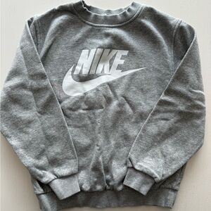 Nike Gray Crewneck Sweatshirt Iconic Design
